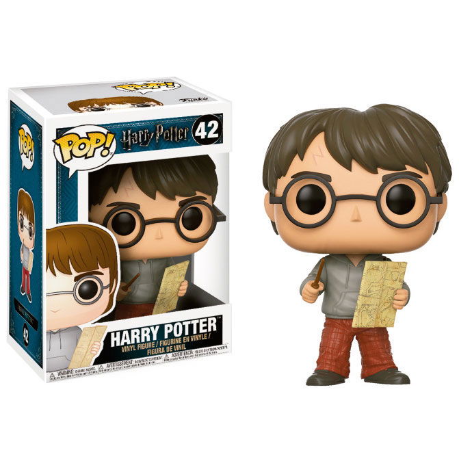 FUNKO Figura Harry Potter Harry with Marauders Map, Figura de Vinilo, 9cm FUNKO Figura Harry Potter Harry with Marauders Map, Figura de Vinilo, 9cm
