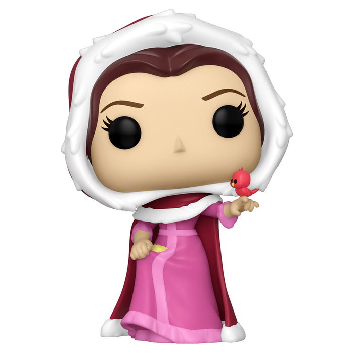 Funko Figura POP Disney La Bella y la Bestia Winter Belle Vinilo 9cm Caja Regalo
