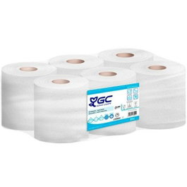 GC Bobina Papel Secamanos 2 Capas 143m Pack 6 Blanco FSC