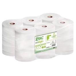 GC ECOLOGIC+ Papel Higiénico Industrial Reciclado 2 Capas Ø170 mm 124Mt Pack 18 Rollos