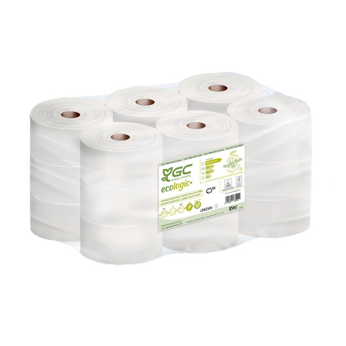 Goma Camps GC Ecologic+ Papel Higiénico Industrial Reciclado 2 Capas 124m Pack 18 Rollos