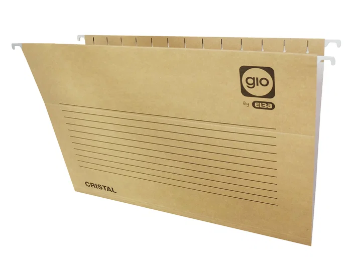 Gio Carpeta Colgante Visor Superior Cristal A4 Kraft y Blanco