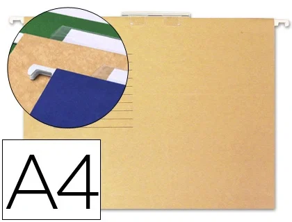 Gio Carpeta Colgante Visor Superior Cristal A4 Kraft y Blanco
