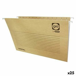 Gio Carpeta Colgante Visor Superior Cristal Kraft Bicolor con Etiquetas