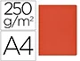 Gio Subcarpeta Simple Cartulina Rojo Intenso A4 250 gr -50U-
