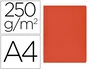 Gio Subcarpeta Simple Cartulina Rojo Intenso A4 250 gr -50U-