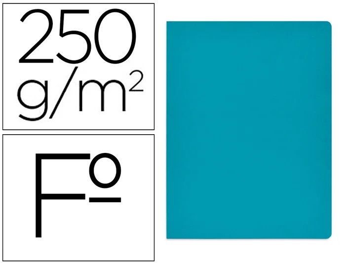 Gio Subcarpeta Simple de Cartulina Azul Tamaño Folio Pack 50 Ud Gio Subcarpeta Simple de Cartulina Azul Tamaño Folio Pack 50 Ud