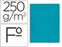 Gio Subcarpeta Simple de Cartulina Azul Tamaño Folio Pack 50 Ud