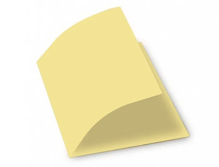 Gio Subcarpeta Simple Cartulina A4 Amarillo Pastel