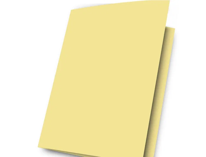 Gio Subcarpeta Simple Cartulina A4 Amarillo Pastel