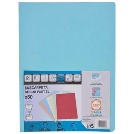 Gio Subcarpeta Simple Cartulina Folio 180 gr Azul Pastel (50 Unidades)
