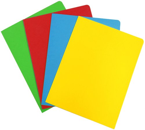 Gio Subcarpeta Simple de Cartulina Amarillo Intenso Folio