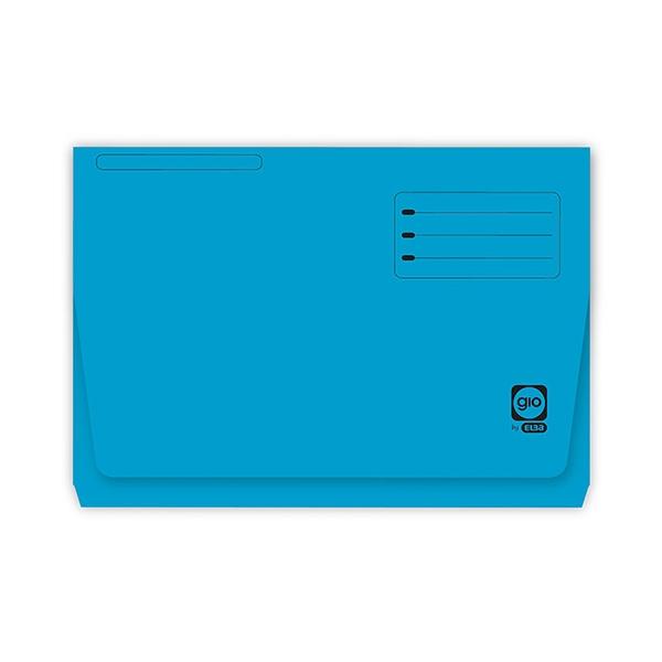 Gio Subcarpeta con Bolsa y Solapa Azul Intenso, Folio, 320g