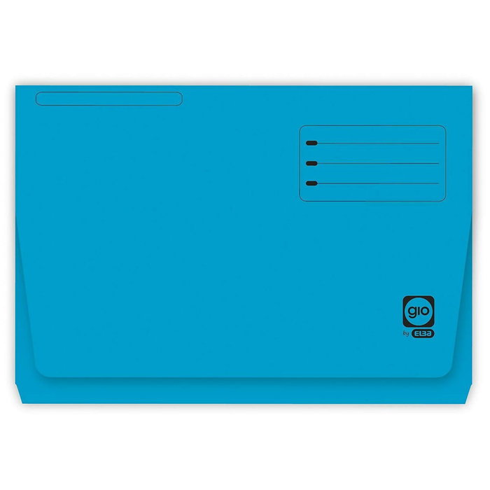 Gio Subcarpeta con Bolsa y Solapa Azul Intenso, Folio, 320g