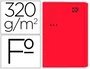 Gio Subcarpeta Con Bolsa Y Solapa Rojo Intenso Cartulina Folio 320 gr -25U-