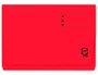 Gio Subcarpeta Con Bolsa Y Solapa Rojo Intenso Cartulina Folio 320 gr -25U-