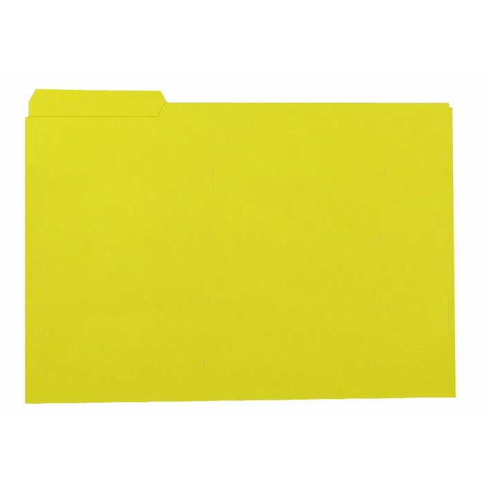Gio Subcarpeta de Cartulina Folio con Pestaña Izquierda Amarillo Gio Subcarpeta de Cartulina Folio con Pestaña Izquierda Amarillo