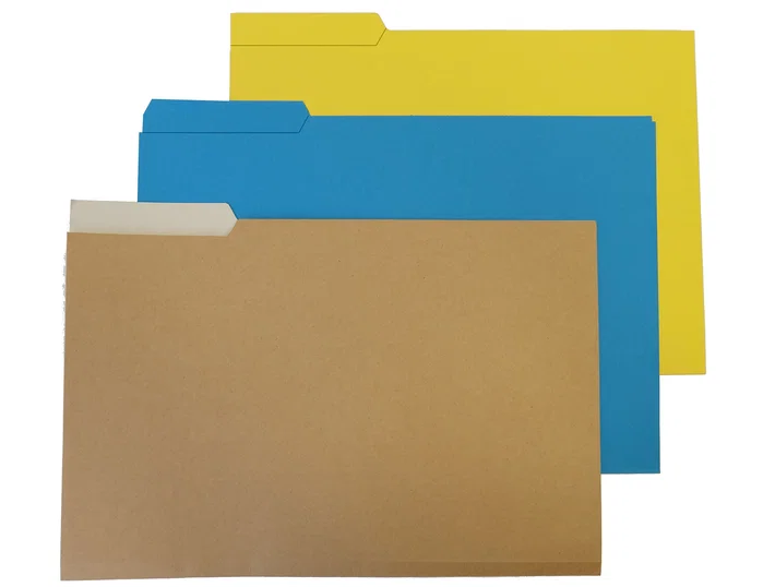 Gio Subcarpeta con Pestaña Lateral Izquierda Folio Amarillo Intenso