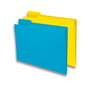 Gio Subcarpeta de Cartulina Folio con Pestaña Izquierda Amarillo