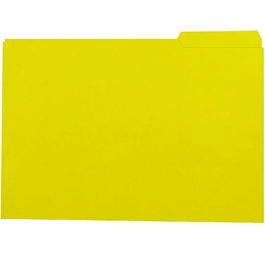 Gio Subcarpeta Con Pestaña Lateral Derecha Folio Cartulina 250 gr Amarillo Intenso -50U-
