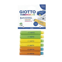 Giotto Portatizas de Plástico Colores Surtidos Blíster 5+1