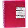 Grafoplás Carpeta Maxiplás Pp Multiline A4 En Espiral Con Gomas Rosa - Contiene 50 Fundas Pp Extra -