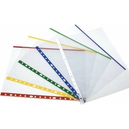 Grafoplás Fundas Multitaladro 16 Polipropileno Transparentes con Lomo Reforzado