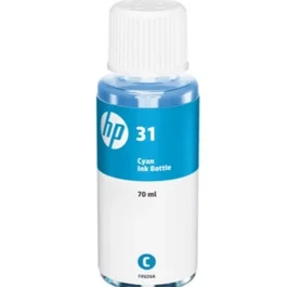 HP Tinta Bote Cian Smart Tank Wireless Nº 31 70 ML Compatible con 450,455,457,7005,7305