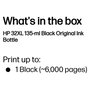 HP 32XL Botella de Tinta Negra 135 ml