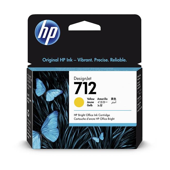 HP 712 Cartucho de Tinta Amarillo 29 ml para DesignJet
