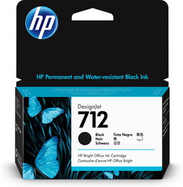 HP DesignJet T200/T600, Cartucho Negro 712
