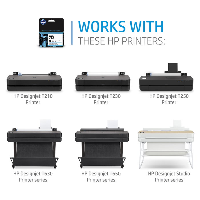 HP Cartucho de Tinta DesignJet 712 Negro XL 80 ml HP Cartucho de Tinta DesignJet 712 Negro XL 80 ml