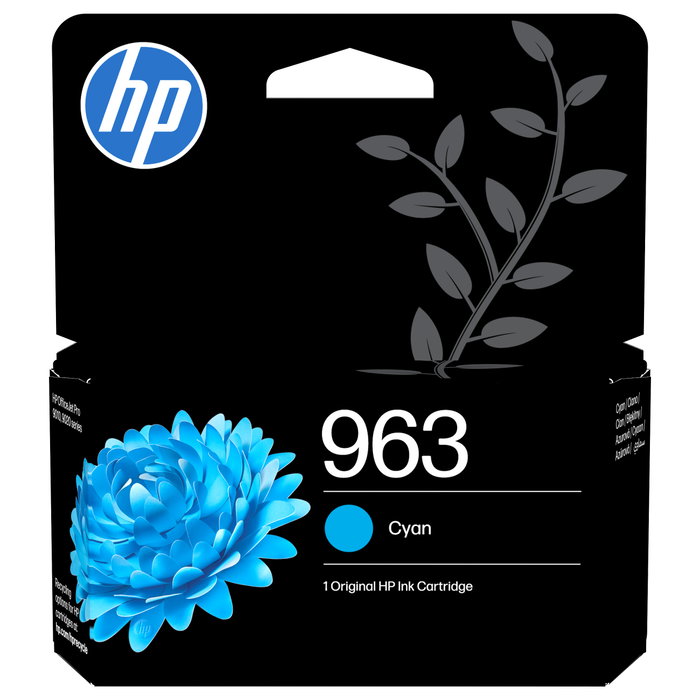 HP Cartucho de Tinta 963 Cian Original