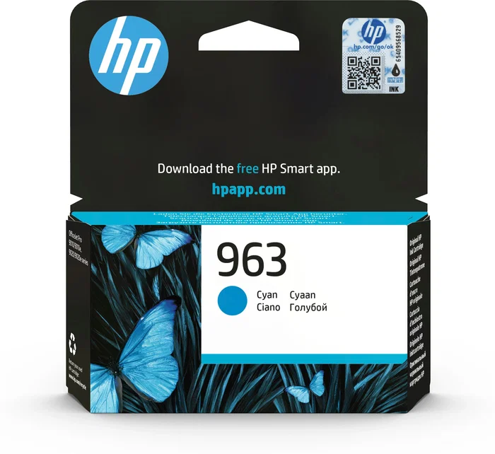 HP Cartucho de Tinta 963 Cian Original