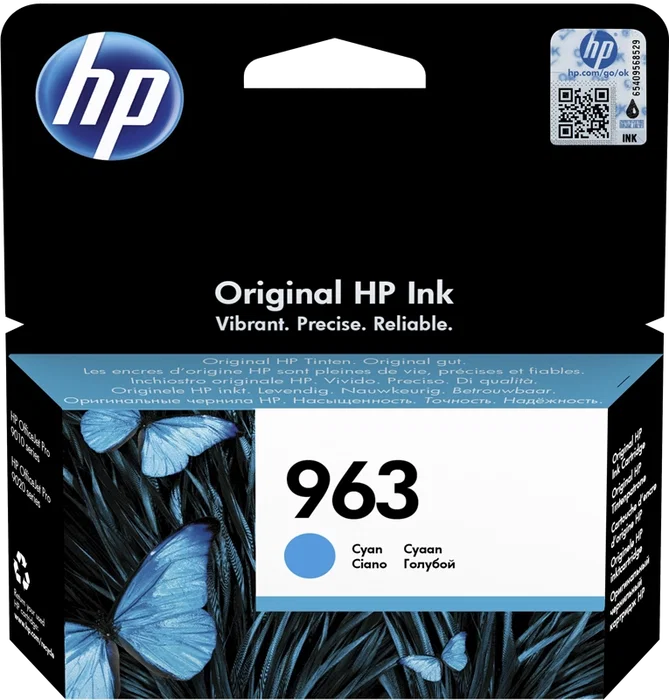 HP Cartucho de Tinta 963 Cian Original