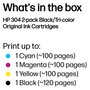 HP Multipack de Cartuchos de Tinta Originales No. 304 (Negro y Tricolor)