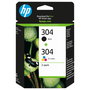 HP Multipack de Cartuchos de Tinta Originales No. 304 (Negro y Tricolor)