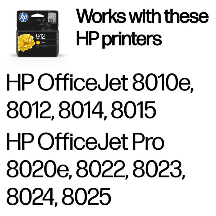 HP 912 Cartucho de tinta Amarillo