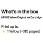 HP 912 Cartucho de tinta Amarillo