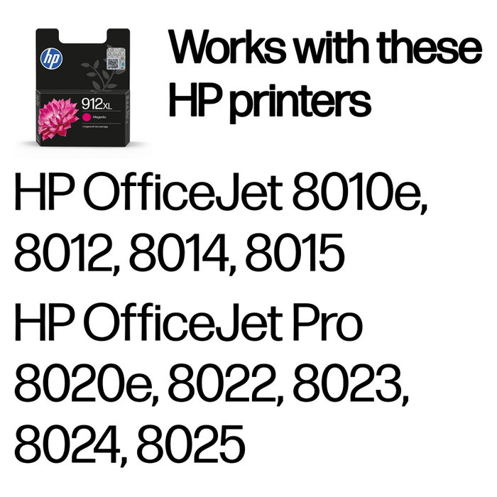 HP 912XL Magenta Cartucho de Tinta XL Original