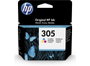 HP Cartucho de tinta Original 305 Tricolor