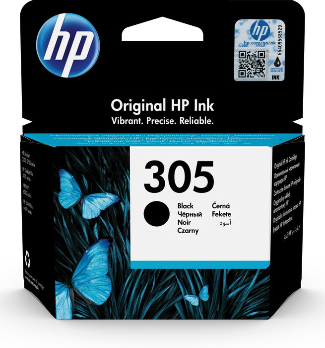HP Cartucho de Tinta Original 305 Negro