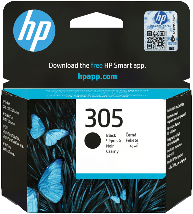 HP Cartucho de Tinta Original 305 Negro