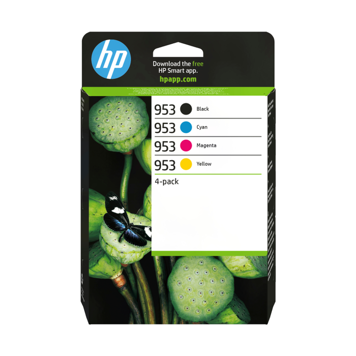 HP 953 Multipack de 4 Cartuchos de Tinta Original (Negro, Cian, Magenta, Amarillo) HP 953 Multipack de 4 Cartuchos de Tinta Original (Negro, Cian, Magenta, Amarillo)