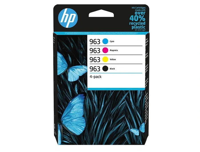 HP Pack de 4 Cartuchos de Tinta Original 963 Negro/Cian/Magenta/Amarillo HP Pack de 4 Cartuchos de Tinta Original 963 Negro/Cian/Magenta/Amarillo