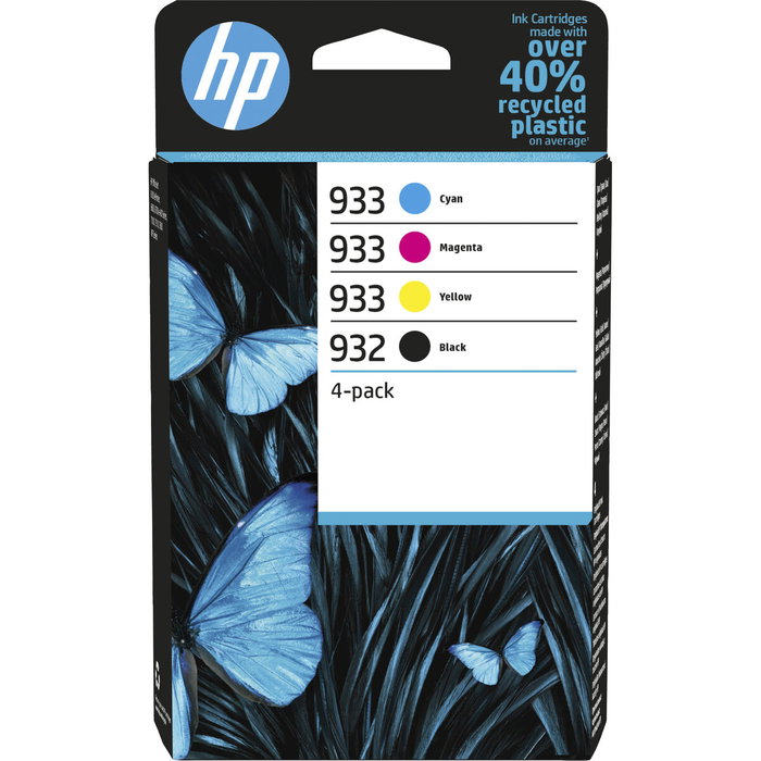 HP Paquete de 4 cartuchos de tinta originales 932 y 933 (6ZC71AE) HP Paquete de 4 cartuchos de tinta originales 932 y 933 (6ZC71AE)
