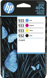 HP Multipack de cartuchos de tinta 932 y 933, 4 unidades
