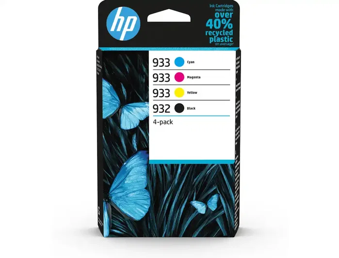 HP Paquete de 4 cartuchos de tinta originales 932 y 933 (6ZC71AE) HP Paquete de 4 cartuchos de tinta originales 932 y 933 (6ZC71AE)