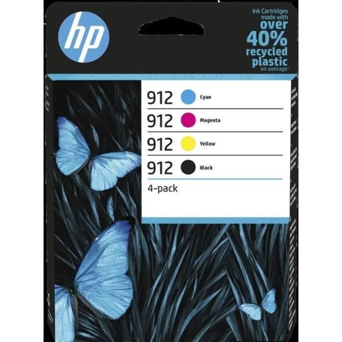 HP Multipack de cartuchos de tinta 912 (6ZC74AE), Negro/Cian/Magenta/Amarillo
