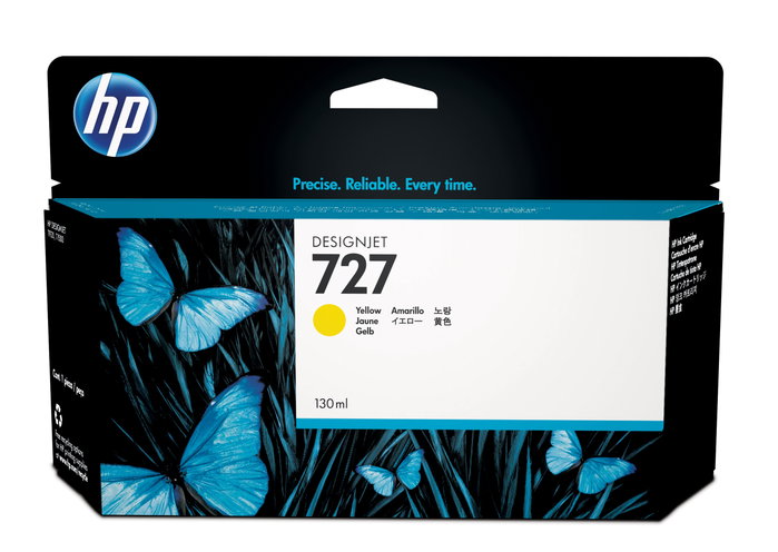 HP 727 Cartucho de Tinta Amarillo 130 ml para DesignJet T920/T1500